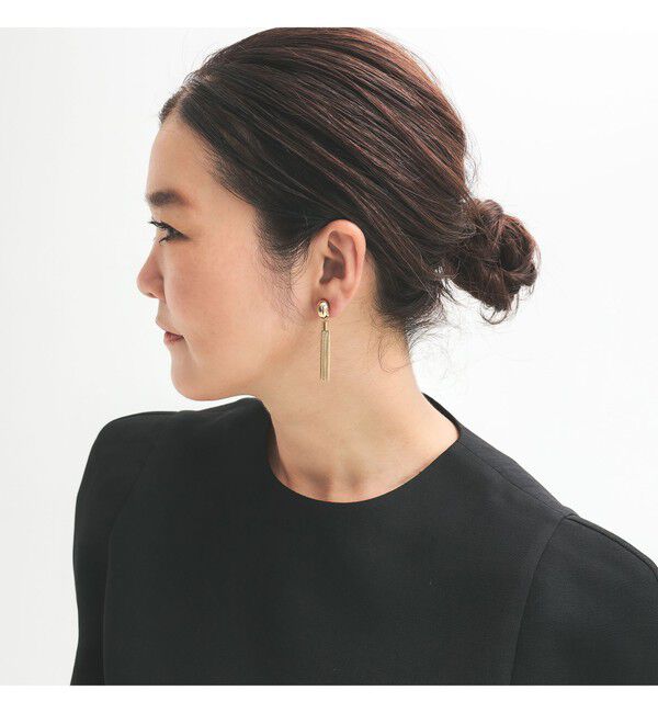 Demi-Luxe BEAMS 「オーバル タッセル イヤリング」|イヤリング|