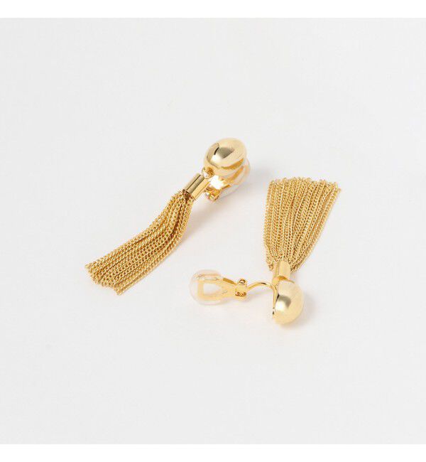 Demi-Luxe BEAMS 「オーバル タッセル イヤリング」|イヤリング|