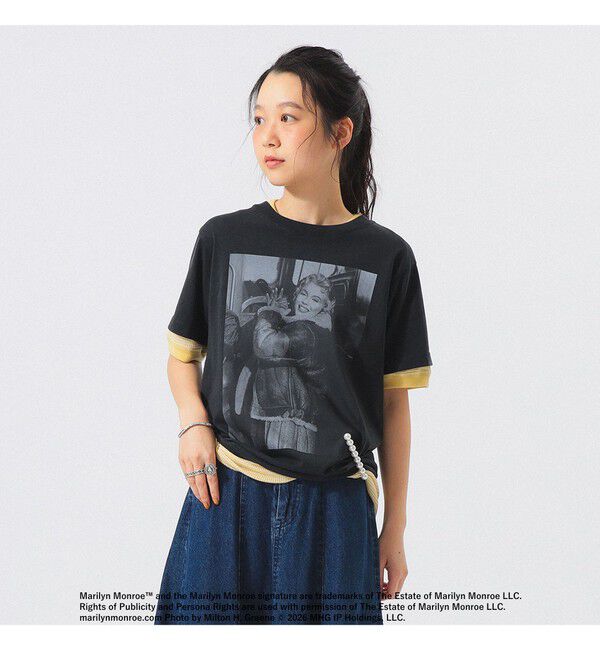 BEAMS SELECTION for WOMEN「【別注】GOOD ROCK SPEED / Monroe / Photo Tシャツ」|Tシャツ・カットソー|BLACK