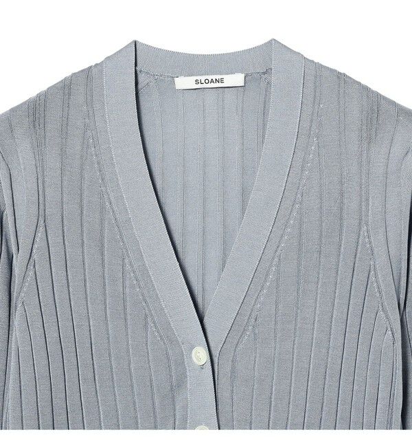 BEAMS SELECTION for WOMEN「SLOANE / 18ゲージ シルク Vネック カーディガン」|ニット・セーター|