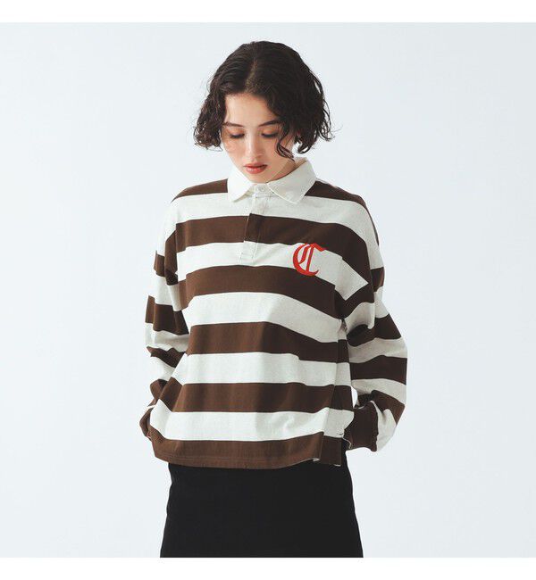 BEAMS SELECTION for WOMEN「【別注】Champion / ラグビー Tシャツ」|ポロシャツ|BROWN
