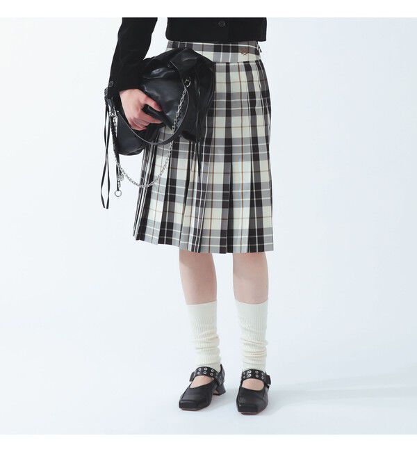 BEAMS SELECTION for WOMEN「【別注】FRED PERRY &times; Ray BEAMS / チェック スカート」|スカート|