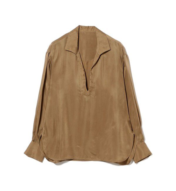 Demi-Luxe BEAMS 「【10/15 新規値下げ】キュプラ Vネック プルオーバーシャツ」|シャツ・ブラウス|