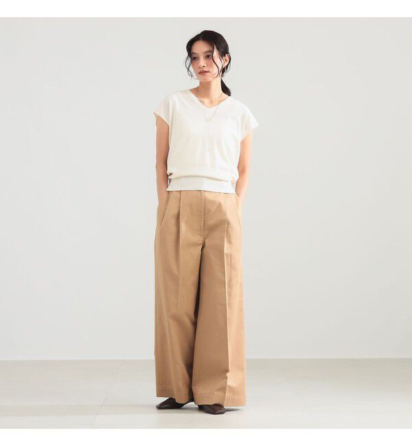 Demi-Luxe BEAMS 「2WAY 天竺 フレンチスリーブ プルオーバー」|ニット・セーター|