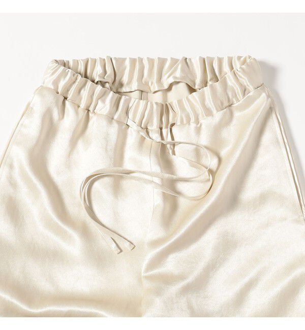 Demi-Luxe BEAMS 「【10/15 新規値下げ】アセテート バックサテン パンツ」|チノ|