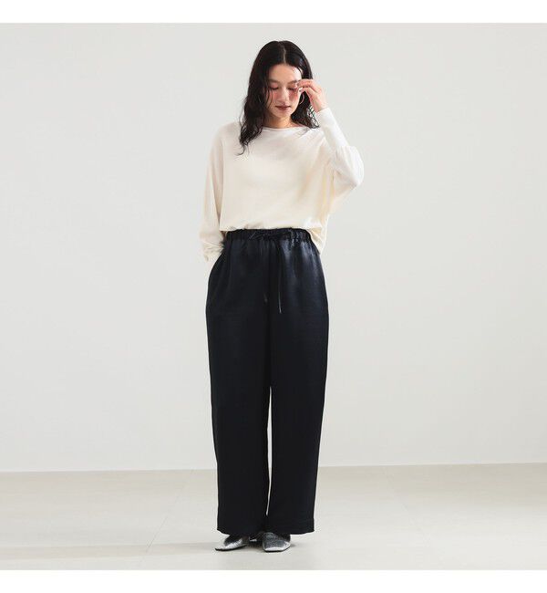 Demi-Luxe BEAMS 「【10/15 新規値下げ】アセテート バックサテン パンツ」|チノ|