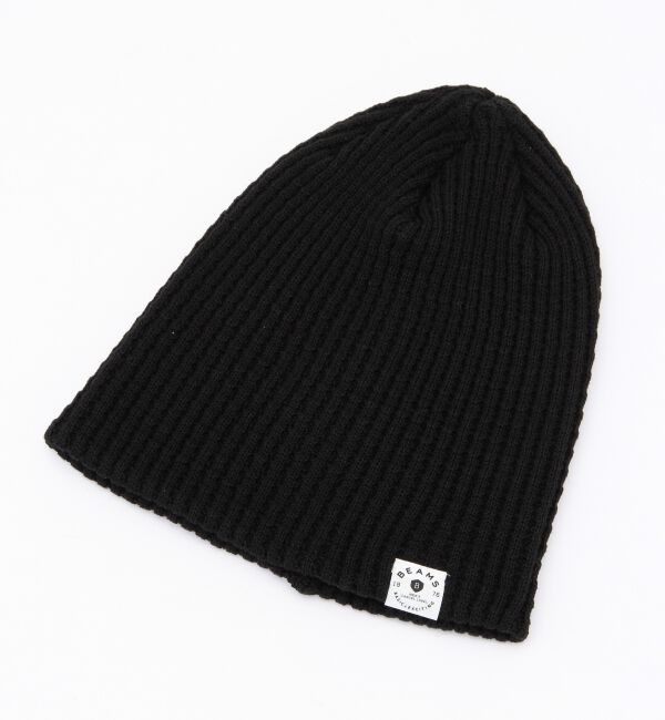 BEAMS「BEAMS / ルーズ ビーニー」|ハット|BLACK