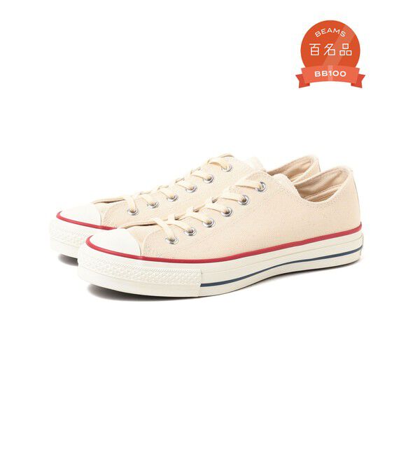 BEAMS「CONVERSE / CANVAS ALL STAR JAPAN OX」|スニーカー|NATURAL_WHITE