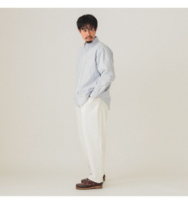 BEAMS「ワイド テーパード デニム」|デニム|