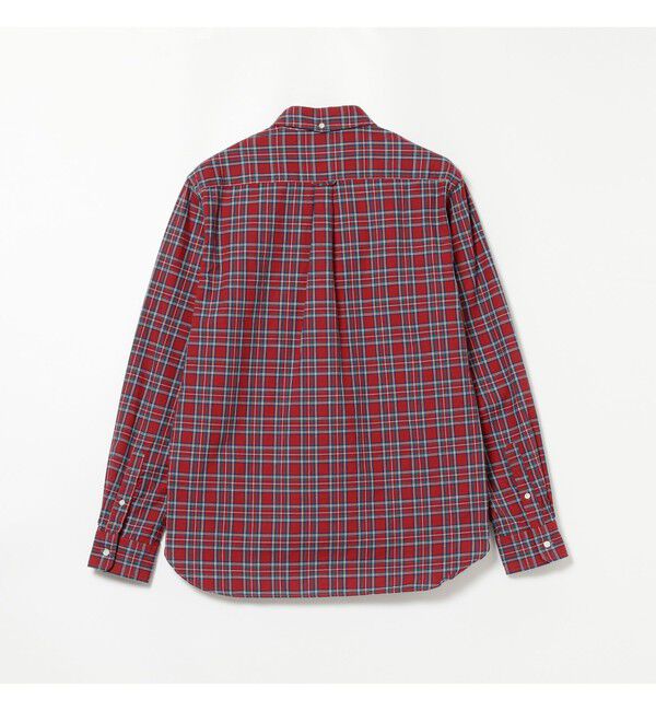 BEAMS PLUS「BEAMS PLUS / インディゴチェック ボタンダウンシャツ」|シャツ・ブラウス|