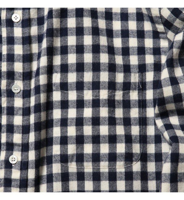 BEAMS PLUS「BEAMS PLUS / シャギーギンガムチェック ボタンダウンシャツ」|シャツ・ブラウス|