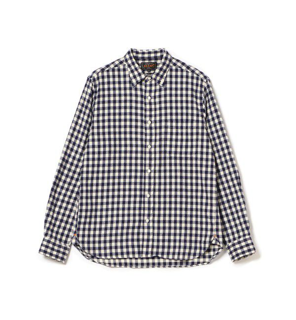 BEAMS PLUS「BEAMS PLUS / シャギーギンガムチェック ボタンダウンシャツ」|シャツ・ブラウス|