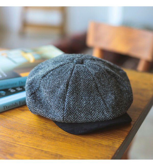 BEAMS PLUS「BEAMS PLUS / Casket Wool Herringbone」|キャップ・キャスケット|