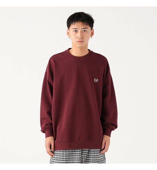 BEAMS「FRED PERRY / エンブロイダリー クルーネック スウェット」|スウェット・ジャージ|