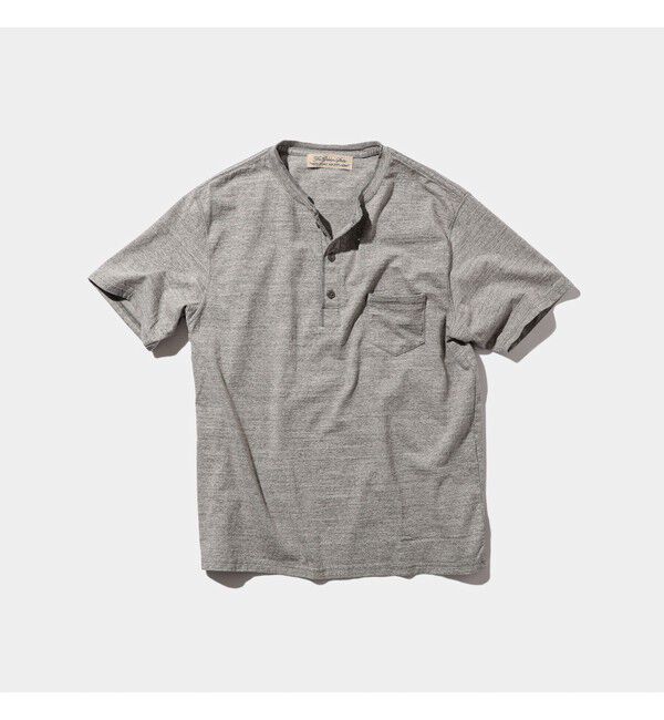 BEAMS PLUS「【別注】REMI RELIEF / Henley Neck Pocket T-shirt Heather Grey」|Tシャツ・カットソー|HEATHER_GREY