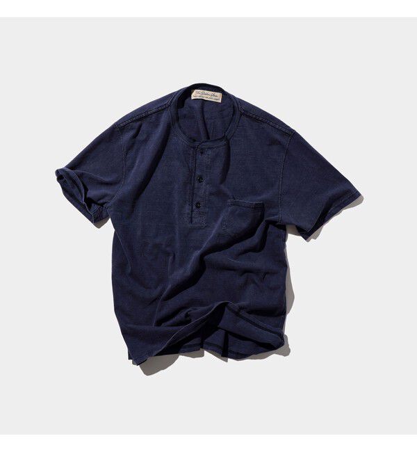 BEAMS PLUS「【別注】REMI RELIEF / Henley Neck Pocket T-shirt」|Tシャツ・カットソー|NAVY
