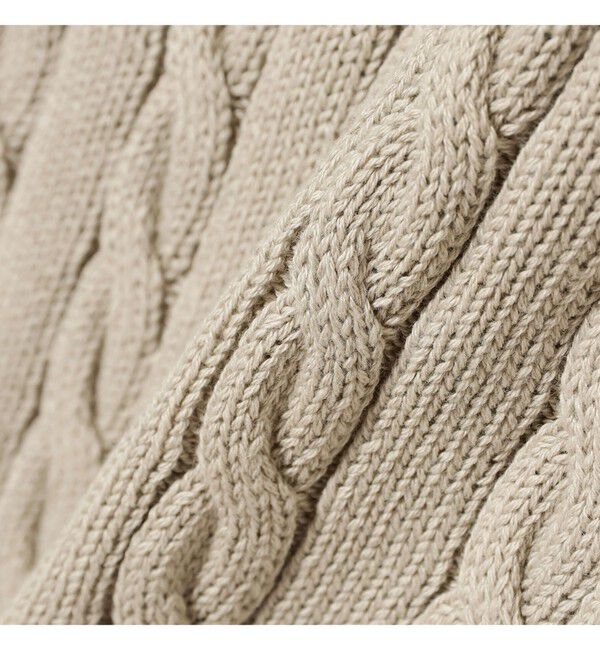 BEAMS PLUS「Knit Polo Cable」|ポロシャツ|