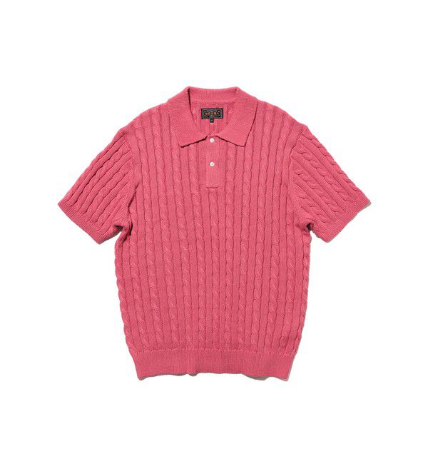 BEAMS PLUS「Knit Polo Cable」|ポロシャツ|