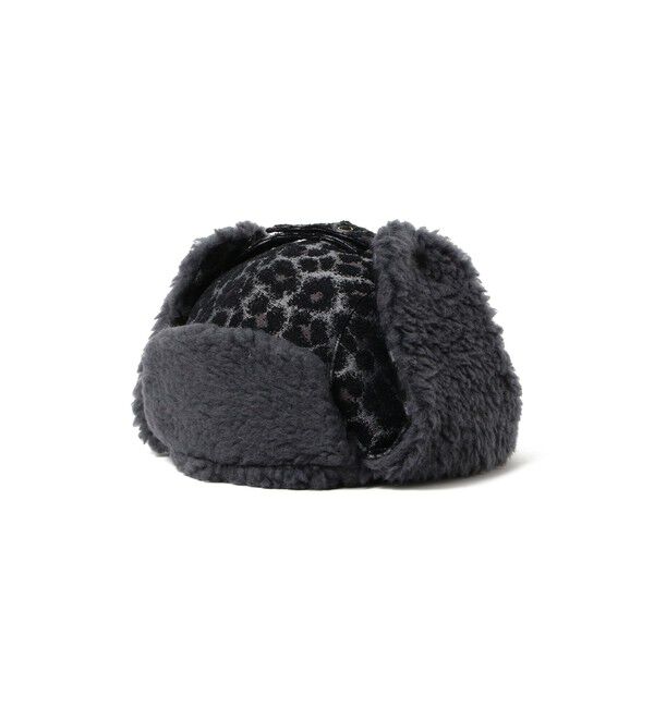 BEAMS PLUS「Flight Cap Leopard Jacquard」|その他|BLACK