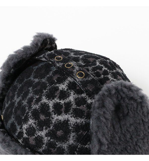 BEAMS PLUS「Flight Cap Leopard Jacquard」|その他|