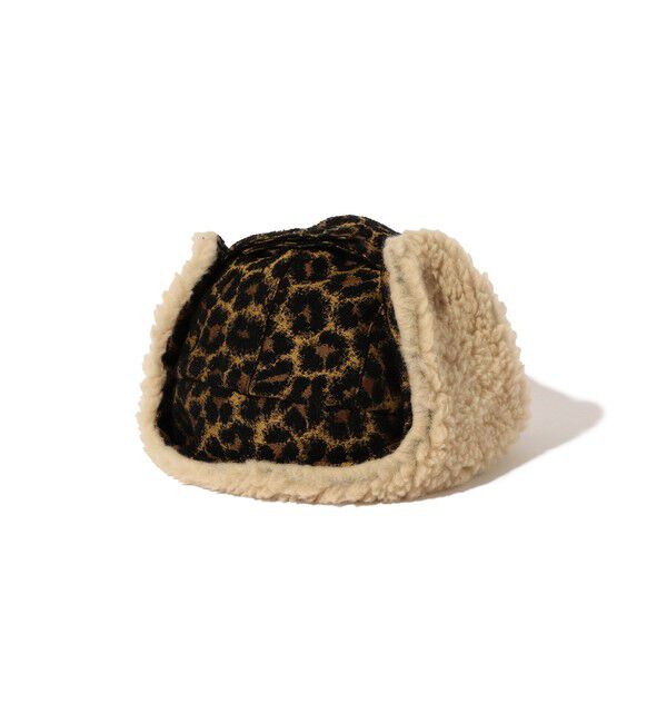 BEAMS PLUS「Flight Cap Leopard Jacquard」|その他|