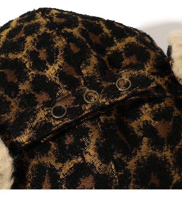 BEAMS PLUS「Flight Cap Leopard Jacquard」|その他|
