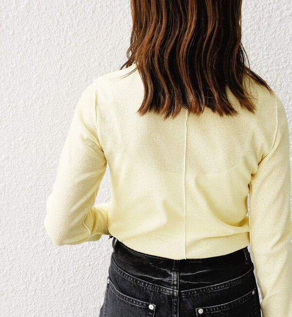 SHIPS for women「〈手洗い可能〉ドライタッチ リブ タートル」|Tシャツ・カットソー|