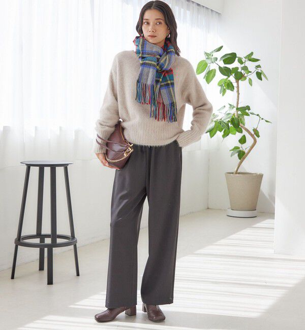 SHIPS for women「《一部予約》チェック カシミヤ ストール」|ストール|