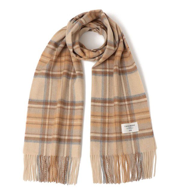 SHIPS for women「《一部予約》チェック カシミヤ ストール」|ストール|