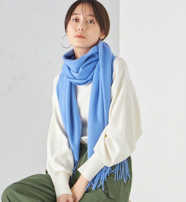 SHIPS for women「《一部予約》ソリッド カシミヤ ストール」|ストール|