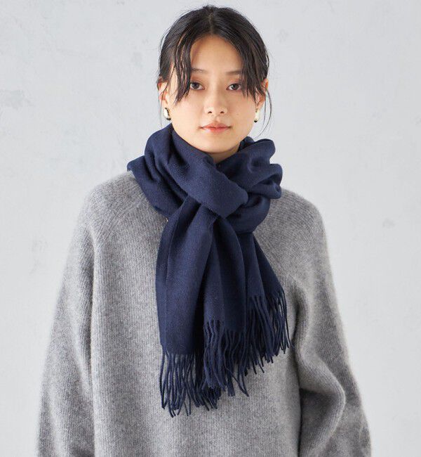 SHIPS for women「《一部予約》ソリッド カシミヤ ストール」|ストール|