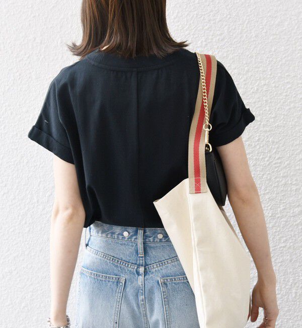 SHIPS any「〈抗菌防臭/洗濯機可能〉USAコットン フレンチスリーブ TEE」|Tシャツ・カットソー|