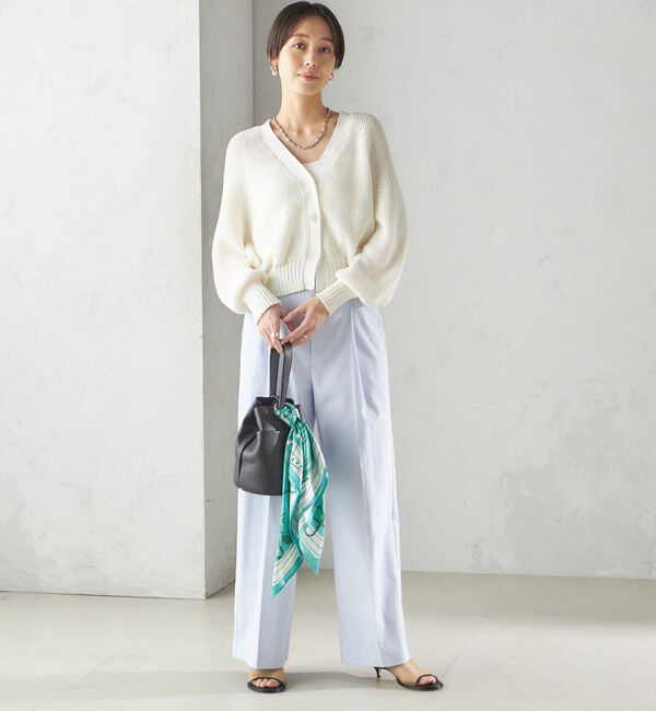 SHIPS for women「〈手洗い可能 〉ドライオックス フロント タック ストレート パンツ 25SS」|その他|