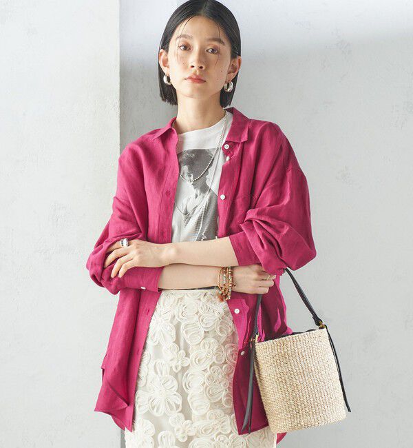SHIPS for women「〈手洗い可能〉IMPERIAL LINEN オーバー シャツ」|シャツ・ブラウス|