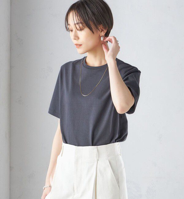 SHIPS for women「〈手洗い可能〉ベーシック TEE」|Tシャツ・カットソー|