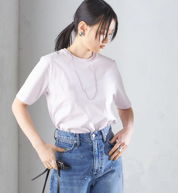 SHIPS for women「〈手洗い可能〉ベーシック TEE」|Tシャツ・カットソー|