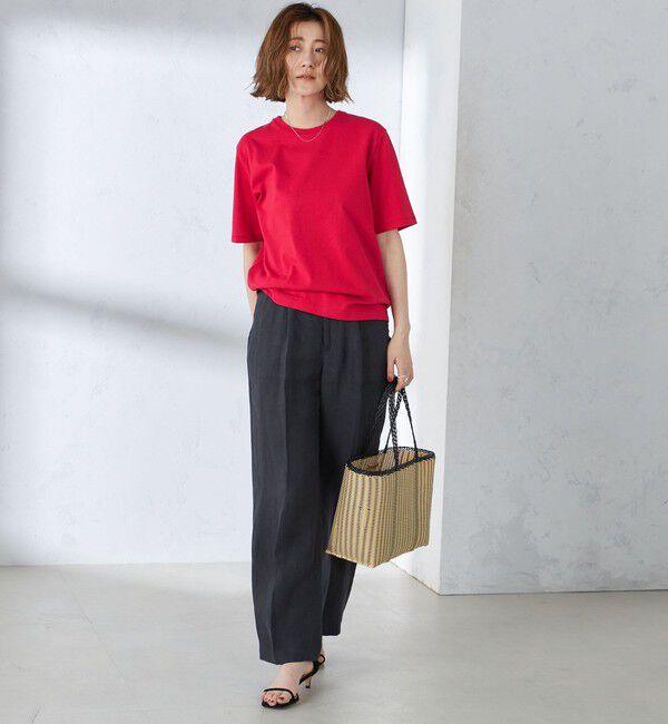 SHIPS for women「〈手洗い可能〉ベーシック TEE」|Tシャツ・カットソー|