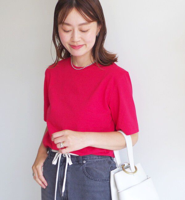 SHIPS for women「〈手洗い可能〉ベーシック TEE」|Tシャツ・カットソー|