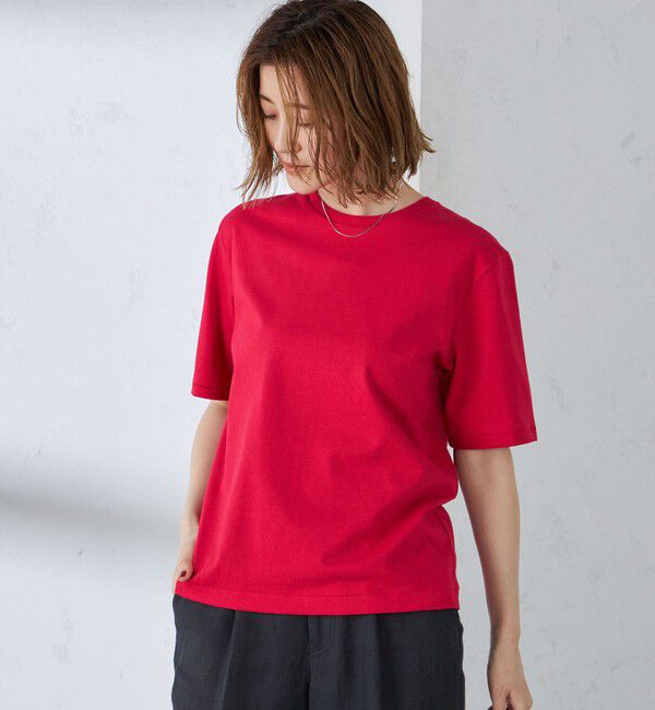 SHIPS for women「〈手洗い可能〉ベーシック TEE」|Tシャツ・カットソー|