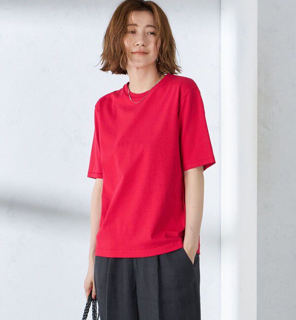 SHIPS for women「〈手洗い可能〉ベーシック TEE」|Tシャツ・カットソー|
