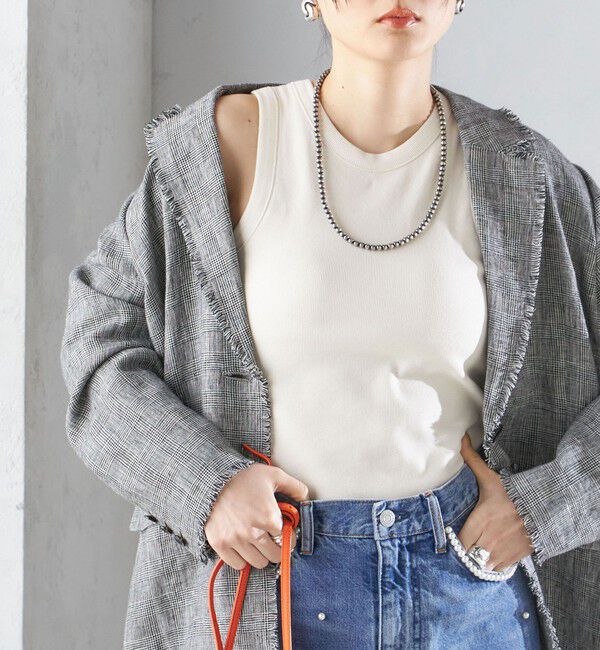 SHIPS for women「〈手洗い可能〉カップ付き リブ タンクトップ◇」|インナー|ナチュラル