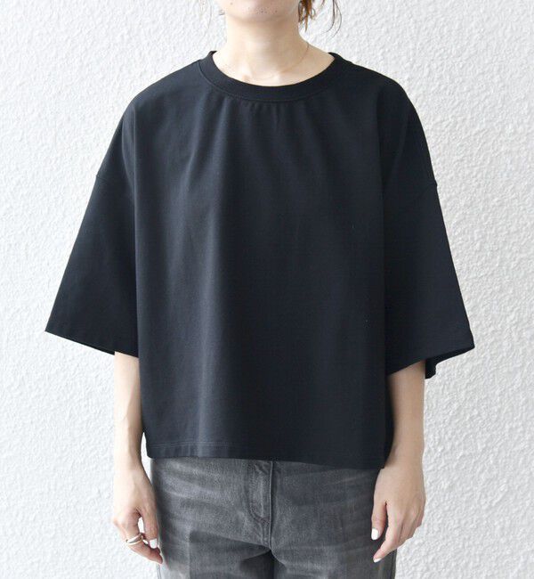 SHIPS any「【WEB限定】〈洗濯機可能〉インレイ ハーフスリーブ ショートTEE」|Tシャツ・カットソー|