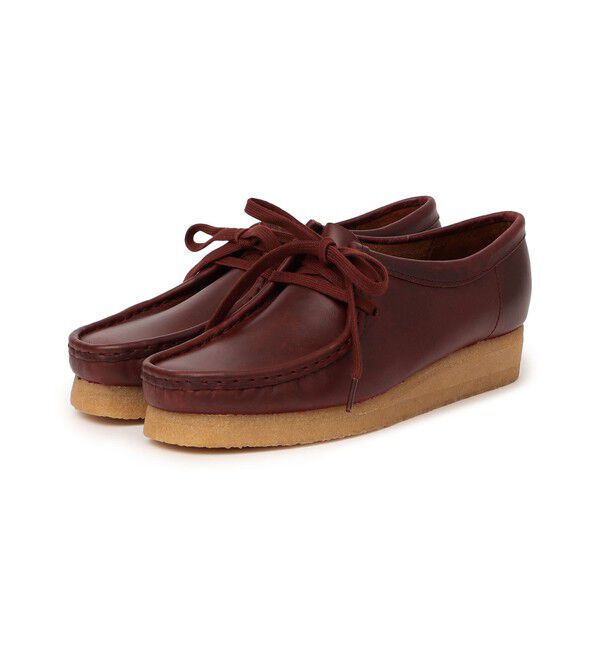 SHIPS any「CLARKS: レザー ワラビー 24FW」|モカシン|ブラウン