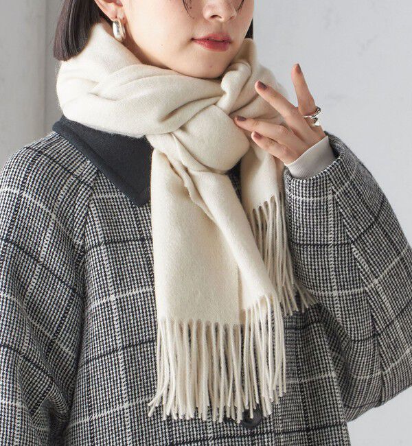 SHIPS for women「ウール カシミヤ ウォッシャブル ストール」|マフラー|