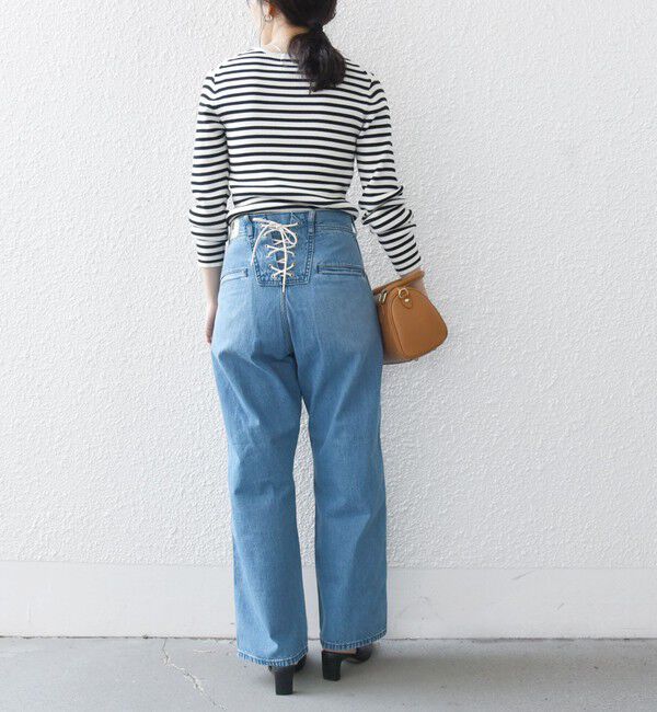 SHIPS any「【SHIPS any別注】Lee: バック レースアップ デニム パンツ 25SS」|デニム|