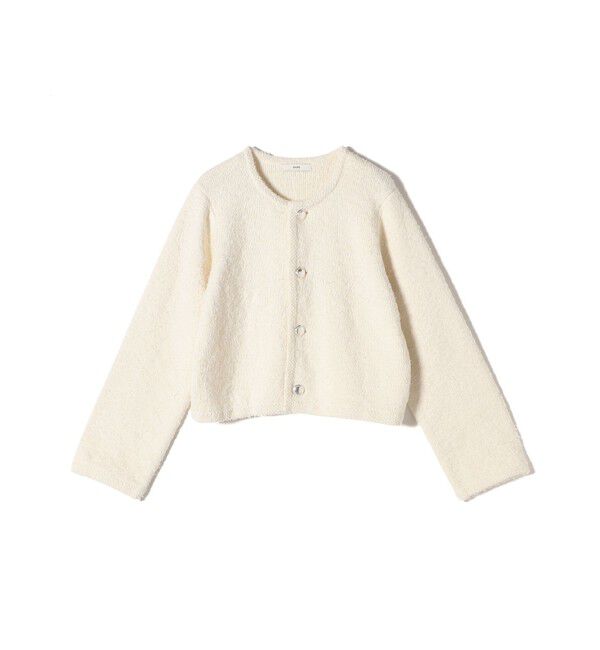 SHIPS for women「〈手洗い可能〉ミックス ツイード ショート ジャケット」|カーディガン|