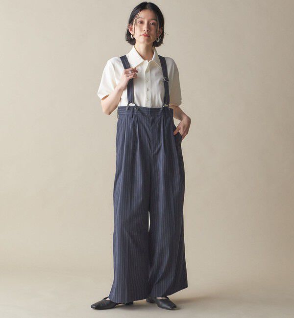 SHIPS for women「SHIPS NINE CASE:〈手洗い可能〉サスペンダー パンツ」|その他|
