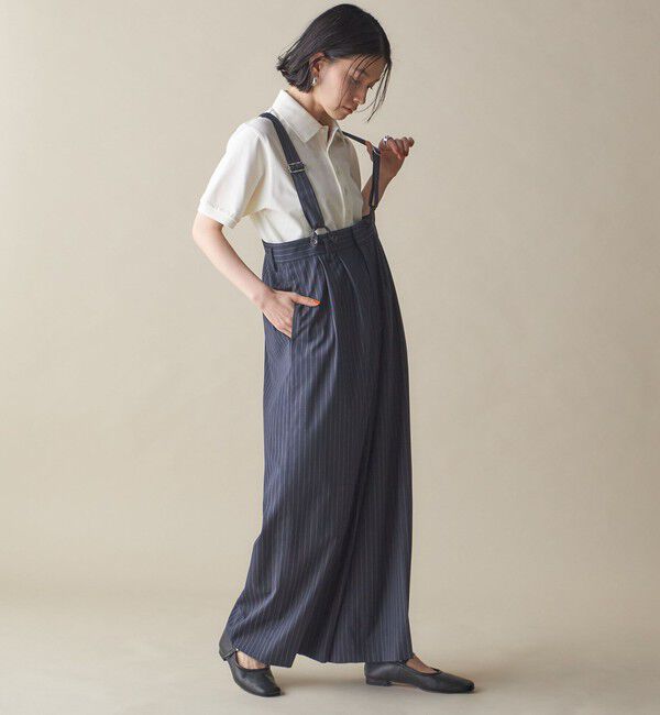 SHIPS for women「SHIPS NINE CASE:〈手洗い可能〉サスペンダー パンツ」|その他|