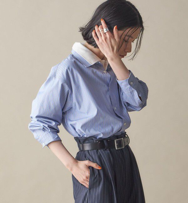 SHIPS for women「SHIPS NINE CASE:〈洗濯機可能〉レギュラーカラー シャツ」|シャツ・ブラウス|