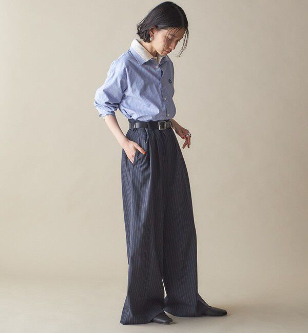 SHIPS for women「SHIPS NINE CASE:〈洗濯機可能〉レギュラーカラー シャツ」|シャツ・ブラウス|